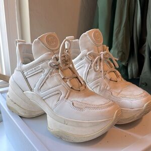 White Michael Kors sneaker size 5.5